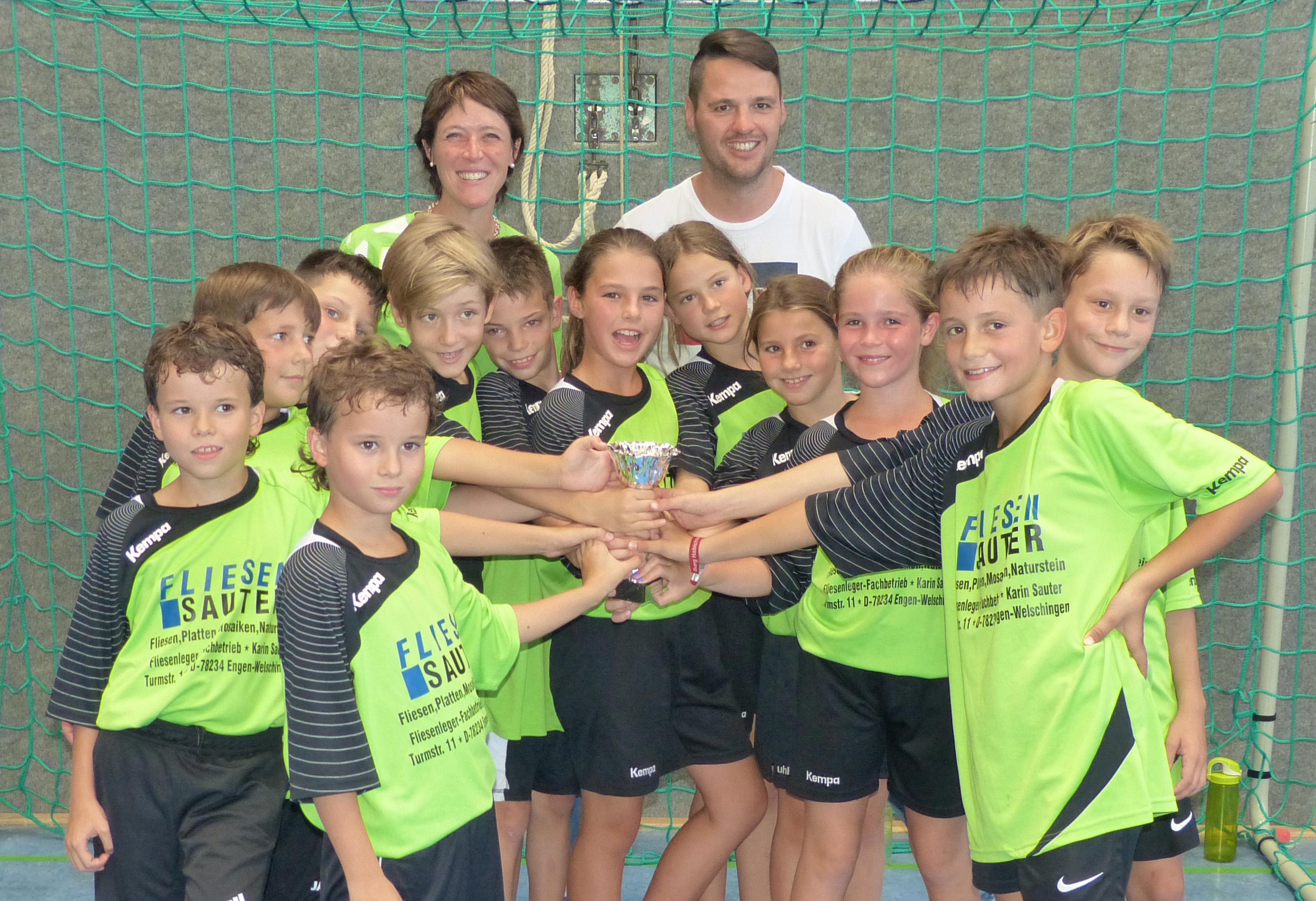 Die Handball E-Jugend des TV Ehingen läutet erfolgreich die neue Saison ein