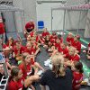 E-Jugend als Einlaufkinder beim TVB Stuttgart