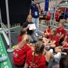 E-Jugend als Einlaufkinder beim TVB Stuttgart