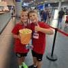 E-Jugend als Einlaufkinder beim TVB Stuttgart