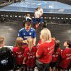 E-Jugend als Einlaufkinder beim TVB Stuttgart