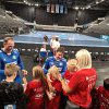 E-Jugend als Einlaufkinder beim TVB Stuttgart