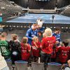 E-Jugend als Einlaufkinder beim TVB Stuttgart